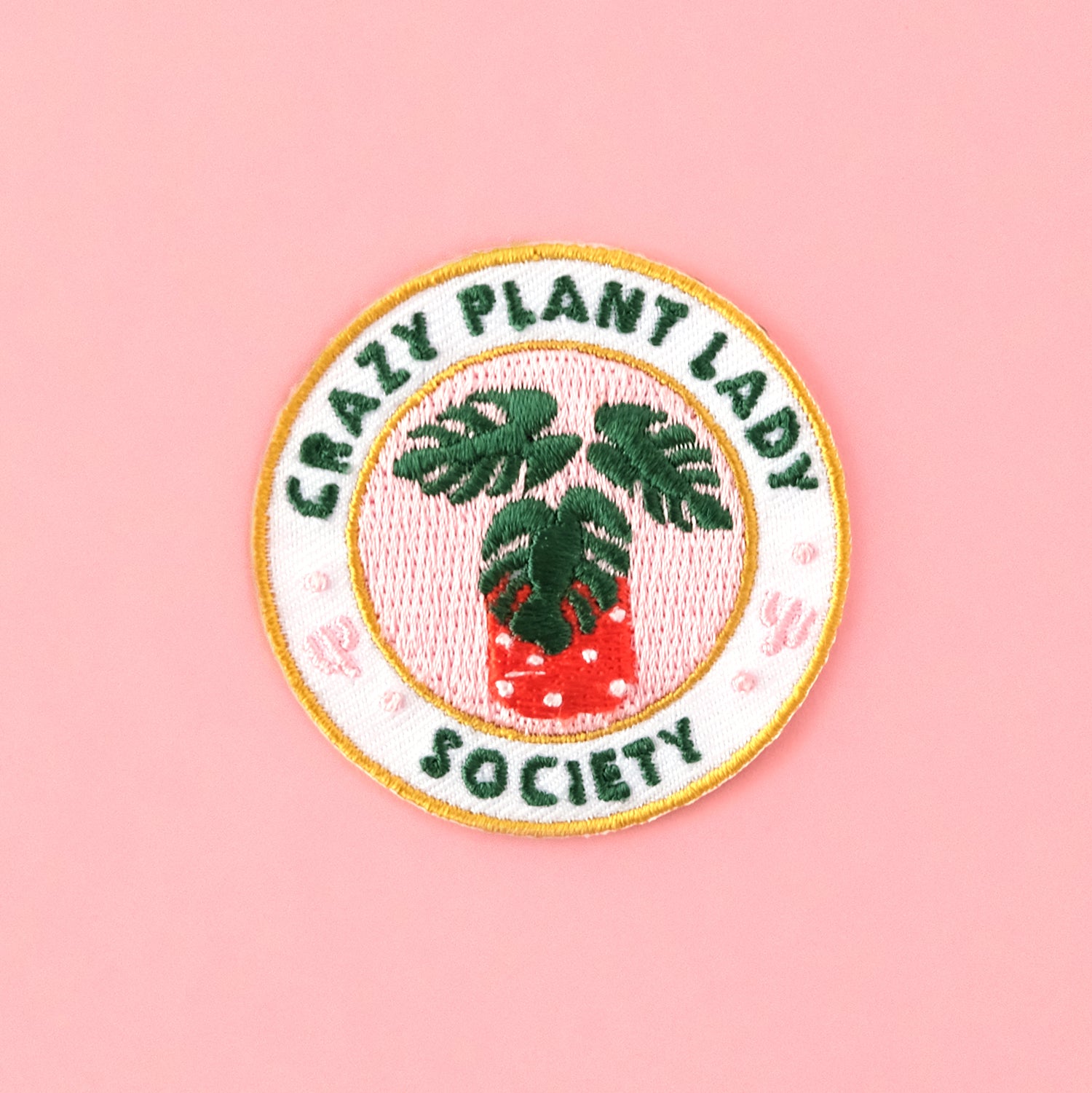CRAZY PLANT LADY SOCIETY IRON-ON PATCH - Black Lamb Shop